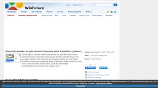 
                            9. Microsoft-Konten: Es gibt derzeit Probleme beim Anmelden (Update ...