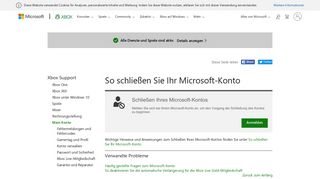 
                            4. Microsoft-Konto schließen | Xbox Microsoft-Konto - Xbox Support