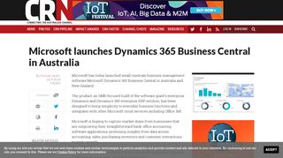 
                            11. Microsoft launches Dynamics 365 Business Central in Australia ...