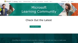 
                            6. Microsoft Learning Community
