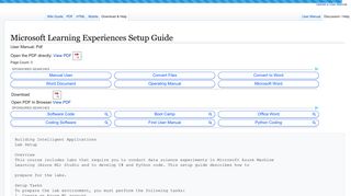 
                            7. Microsoft Learning Experiences Setup Guide - UserManual.wiki