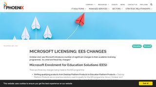 
                            10. Microsoft Licensing: EES Changes | Phoenix Software