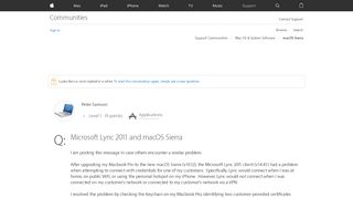 
                            12. Microsoft Lync 2011 and macOS Sierra - Apple Community - Apple ...