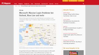 
                            10. Microsoft: Massive Login-Probleme bei Outlook, Xbox Live und mehr ...