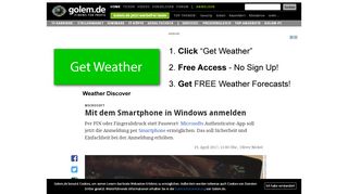 
                            1. Microsoft: Mit dem Smartphone in Windows anmelden - Golem.de