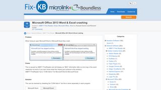 
                            6. Microsoft Office 2013 Word & Excel crashing | Fix-KB