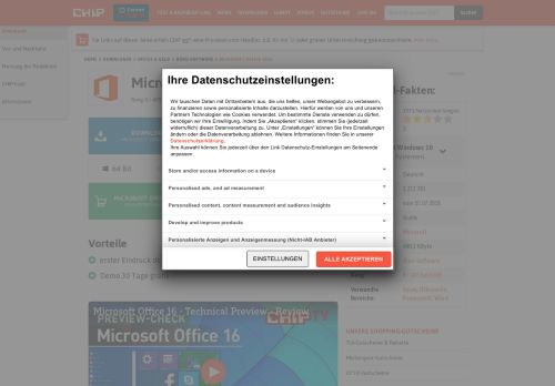 
                            10. Microsoft Office 2016 Download – kostenlos – CHIP
