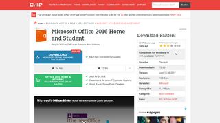 
                            5. Microsoft Office 2016 Home and Student - Download - CHIP