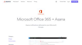 
                            8. Microsoft Office 365 + Asana · Asana