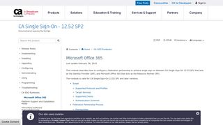 
                            7. Microsoft Office 365 - CA Single Sign-On - 12.52 SP2 - CA ...