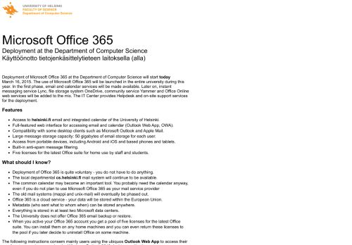 
                            5. Microsoft Office 365 - Computer Science