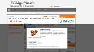 
                            11. Microsoft »Office 365 Deutschland« ab sofort bei 1&1 verfügbar ...