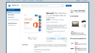 
                            12. Microsoft Office 365 Home (Deutsch, Mac OS X, Windows) - digitec