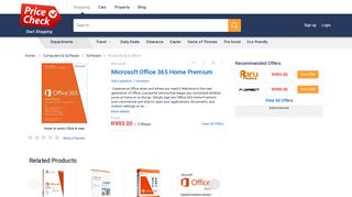 
                            10. Microsoft Office 365 Home Premium | R923.00 | Productivity & Office ...