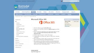 
                            11. Microsoft Office 365 - IKT - Tjenester - Elever - Romsdal VGS