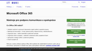 
                            7. Microsoft Office 365 | IT služby Masarykovy univerzity