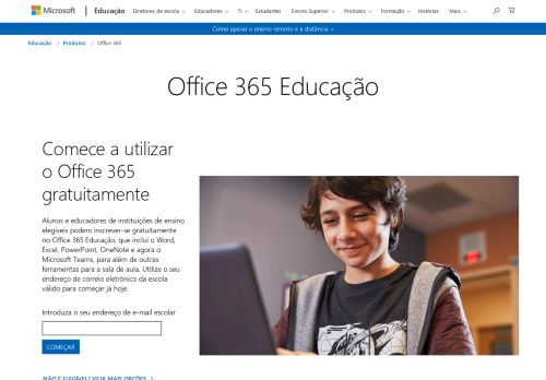
                            8. Microsoft Office 365 para Educação