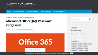 
                            7. Microsoft Office 365 Passwort vergessen Erste Hilfe, wenn Du dein ...