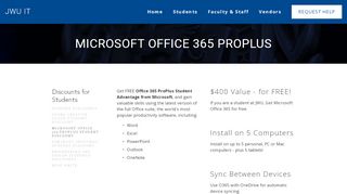 
                            10. Microsoft Office 365 ProPlus Student Discount — JWU IT
