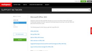 
                            8. Microsoft Office 365 - Rackspace Support