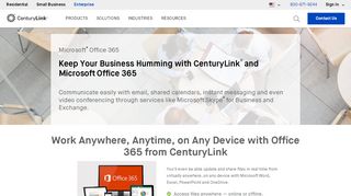 
                            8. Microsoft Office 365 Services | CenturyLink
