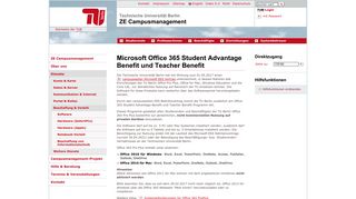 
                            12. Microsoft Office 365 Student Advantage Benefit und ... - tubIT - TU Berlin