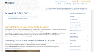 
                            6. Microsoft Office 365 – Universität Innsbruck