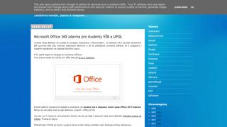 
                            10. Microsoft Office 365 zdarma pro studenty VŠB a UPOL » Kostecký^blog