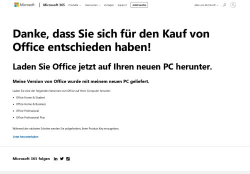 
                            5. Microsoft – Office herunterladen - Office 365