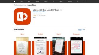 
                            10. Microsoft Office Lens|PDF Scan i App Store - iTunes - Apple