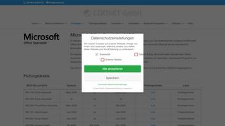 
                            2. Microsoft Office Specialist (MOS) | CERTNET GmbH