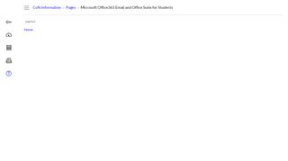 
                            5. Microsoft Office365 Email and Office Suite for Students: College of ...