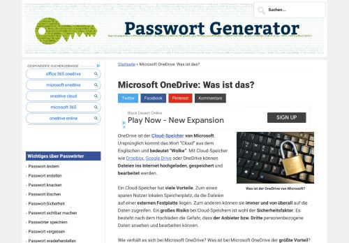 
                            13. Microsoft OneDrive - Was ist das? ¦ passwort-generator.com