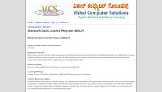 
                            8. Microsoft Open License Program (MOLP) - vcsweb