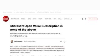 
                            8. Microsoft Open Value Subscription is none of the above - CNET