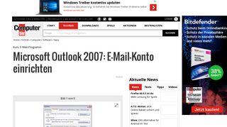 
                            6. Microsoft Outlook 2007: E-Mail-Konto einrichten - Bilder, Screenshots ...