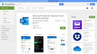 
                            1. Microsoft Outlook – Applications sur Google Play
