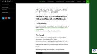 
                            12. Microsoft Outlook Mail Client with Kerio - GoodMedia OnLine