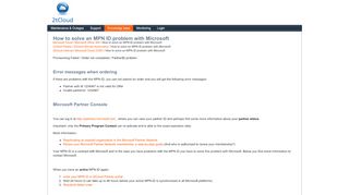 
                            8. Microsoft Partner Console - Knowledge base - 2tCloud