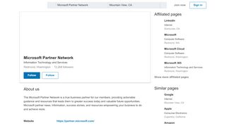 
                            13. Microsoft Partner Network | LinkedIn