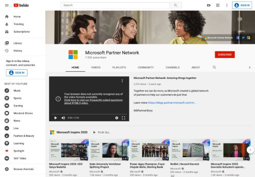 
                            10. Microsoft Partner Network - YouTube