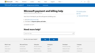 
                            6. Microsoft payment and billing help - Microsoft Support