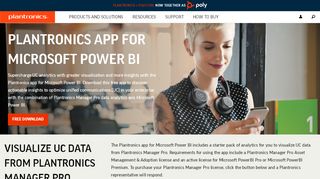 
                            9. Microsoft Power Bi | Plantronics