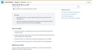 
                            10. Microsoft Power BI - Xero Central