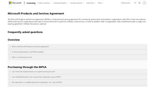 
                            13. Microsoft Products & Services Agreement | Microsoft Volume Licensing