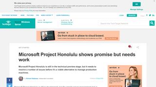 
                            8. Microsoft Project Honolulu shows promise but needs work