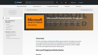 
                            5. Microsoft Refurbisher Program - iFixit