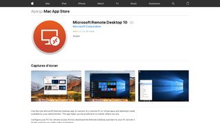 
                            8. Microsoft Remote Desktop 10 dans le Mac App Store - iTunes - Apple