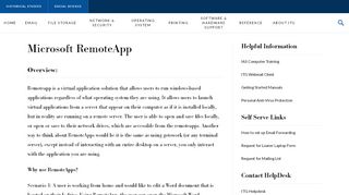 
                            9. Microsoft RemoteApp | Information Technology Group