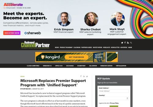 
                            8. Microsoft Replaces Premier Support Program with 'Unified Support ...